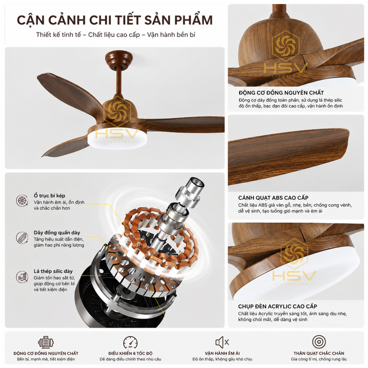 Quạt Trần Hiện Đại Q-747 - Ảnh 5